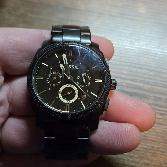 Fossil Machine Chronograph Black Dial  Chronograph Watch - Picture 2 of 6